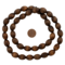 The Bead Chest Oval Olive Wood Beads from Bethlehem – Handcrafted in the Holy Land – 16 x 12mm, Vintage-Style – Perfect for Jewelry Making, Rosaries, Crafts & DIY Projects